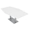 Skutchi Designs 45.25 in W, 84 in L, 29 in H, Engineered Wood Top, White HAR-HEXIR-4684DOU-09 - alternate 1